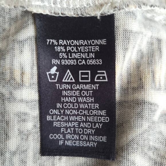 Nic + Zoe Maxi Dress Surplice Sleeveless Brown Plant Stretch Women XS - Picture 12 of 12